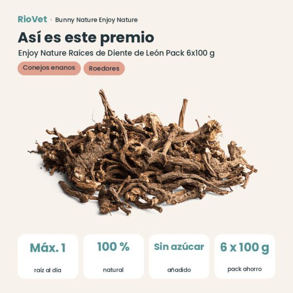 Así es este premio: Bunny Nature Enjoy Nature Raíces de Diente de León Pack 6x100 g (datos clave)