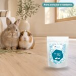 Conejo enano y cobaya junto a Bunny Nature goVet ARTHROplex Complemento Articular para Conejos y Roedores 325 g