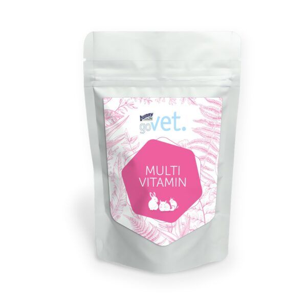 Bunny Nature goVet Multi Vitamin Pastillas de Vitaminas para Conejos, Chinchillas y Degús 100 g