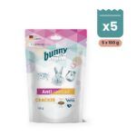Bunny Nature Health AntiHairball Cracker Contra Bolas de Pelo para Conejos Pack 5x100 g