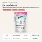 De un vistazo: Bunny Nature Health AntiHairball Cracker Contra Bolas de Pelo para Conejos Pack 5x100 g (datos clave)