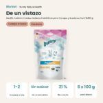 De un vistazo: Bunny Nature Health Prebiotic Cracker Galletas Prebióticas para Conejos y Roedores Pack 5x100 g (datos clave)