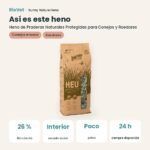 Así es este heno: Bunny Nature Heno de Praderas Naturales Protegidas para Conejos y Roedores (datos clave)