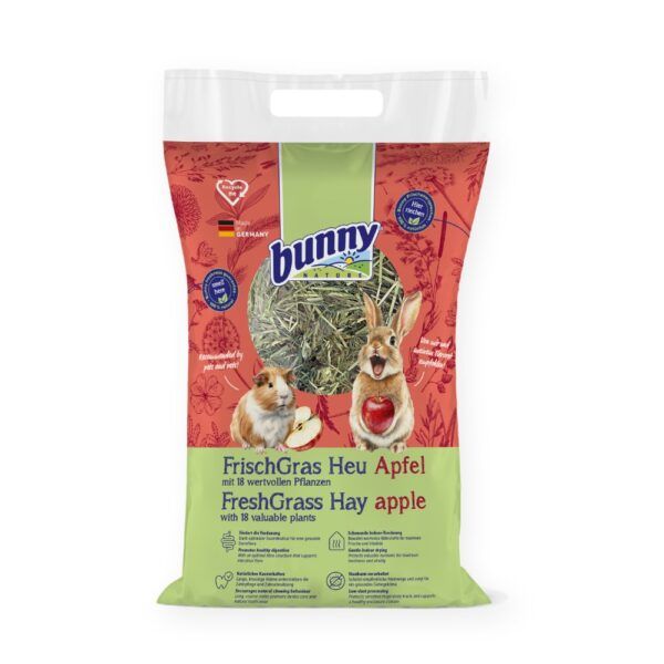 Bunny Nature Heno FreshGrass con Manzana para Conejos y Roedores 500 g