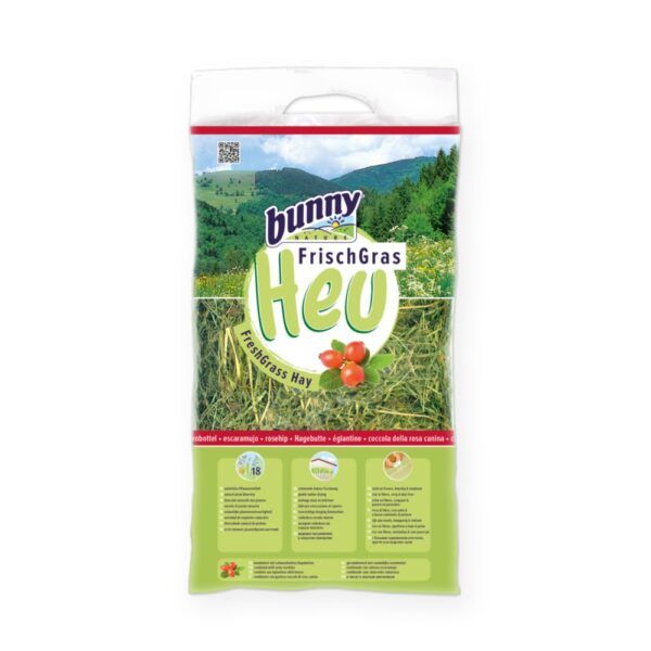 Bunny Nature Heno FreshGrass con Rosa Mosqueta para Conejos y Roedores 500 g