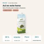Así es este heno: Bunny Nature Heno Timothy para Conejos y Roedores (datos clave)