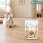 Ratón junto a Bunny Nature MouseDream Basic Alimento Completo para Ratones 350 g