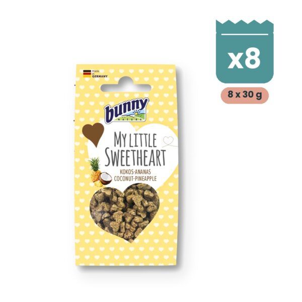 Bunny Nature My Little Sweetheart Coco y Piña Galletas para Roedores Pack 8x30 g