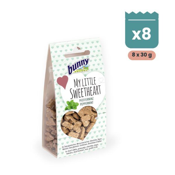 Bunny Nature My Little Sweetheart Menta Galletas para Roedores Pack 8x30 g