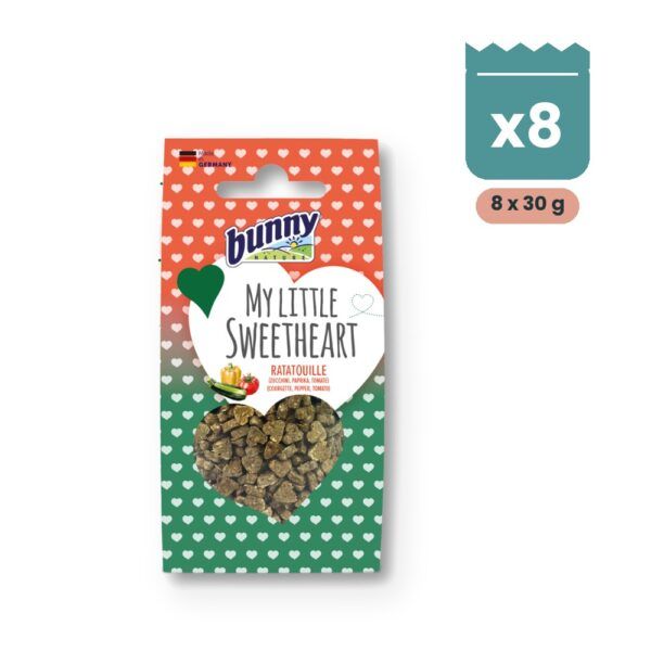 Bunny Nature My Little Sweetheart Ratatouille Galletas para Roedores Pack 8x30 g