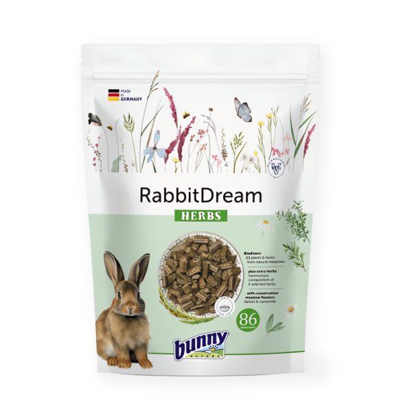 Bunny Nature RabbitDream Herbs Pienso con Hierbas para Conejos Enanos Adultos