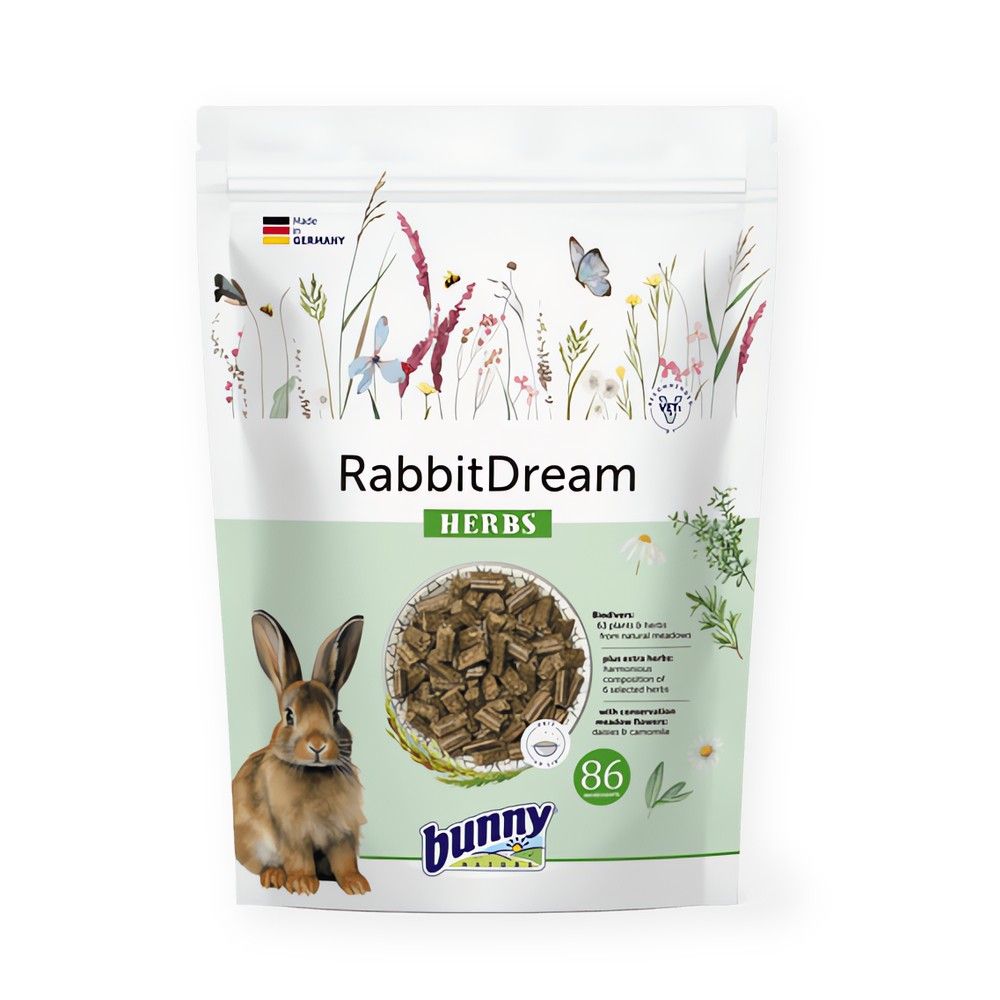 Bunny Nature RabbitDream Herbs Pienso con Hierbas para Conejos Enanos Adultos Bunny Nature RabbitDream Herbs Pienso con Hierbas para Conejos Enanos Adultos