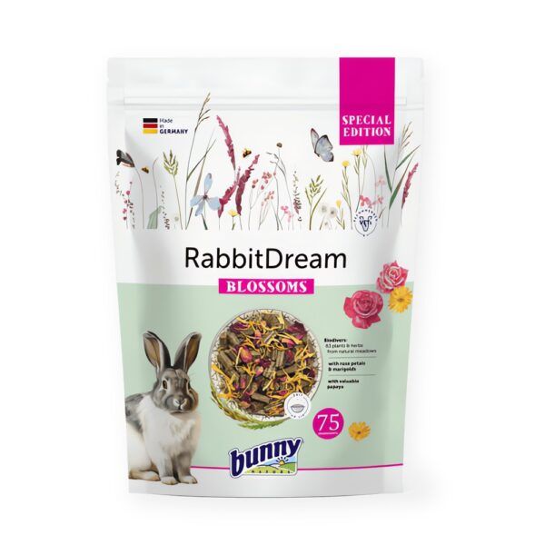 Bunny Nature RabbitDream Special Edition Blossoms Pienso con Flores para Conejos 1,5 kg