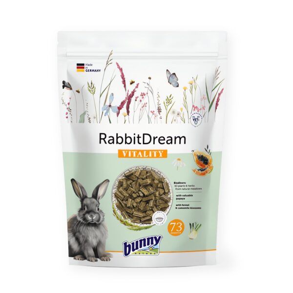 Bunny Nature RabbitDream Vitality Pienso para Conejos Enanos Adultos 1,5 kg