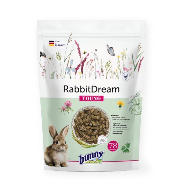 Bunny Nature RabbitDream Young Pienso para Conejos Enanos Jóvenes