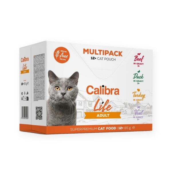 Calibra Cat Life Adult Multipack Sobres en Salsa para Gatos 12x85 g, imagen principal