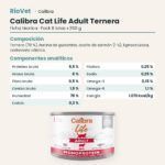 Ficha técnica de Calibra Cat Life Adult Ternera para Gatos en Lata Pack 6x200 g: composición y componentes analíticos