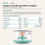 Ficha técnica de Calibra Cat Life Sensitive Cordero para Gatos en Lata Pack 6x200 g: composición y componentes analíticos