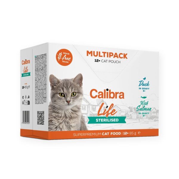 Calibra Cat Life Sterilised Multipack Sobres para Gatos Esterilizados 12x85 g, imagen principal
