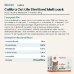 Ficha técnica de Calibra Cat Life Sterilised Multipack Sobres para Gatos Esterilizados 12x85 g: composición y componentes analíticos