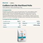 Ficha técnica de Calibra Cat Life Sterilised Pollo Pienso para Gatos Esterilizados: composición y componentes analíticos