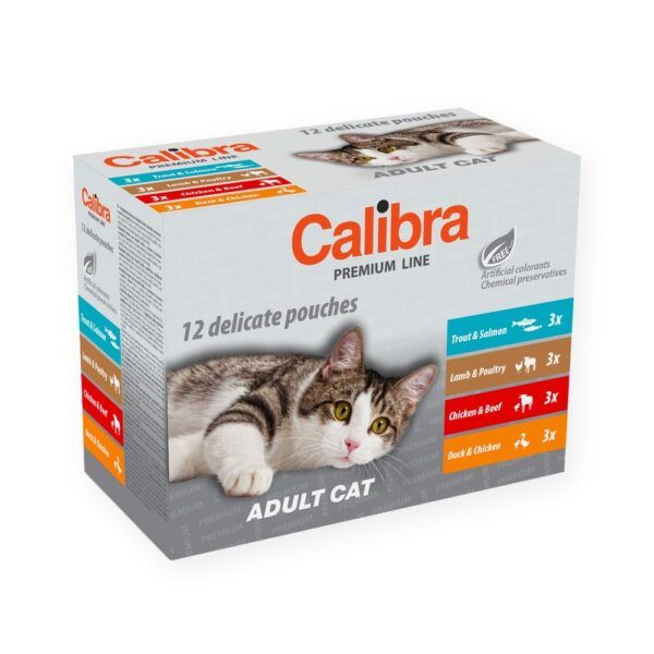 Calibra Cat Premium Adult Multipack Sobres en Salsa para Gatos 12x100 g, imagen principal