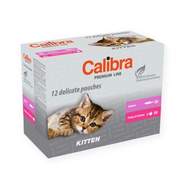Calibra Cat Premium Kitten Multipack Sobres en Salsa para Gatitos 12x100 g, imagen principal