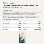 Ficha técnica de Calibra Cat Premium Line Adult Ave Pienso para Gatos: composición y componentes analíticos