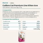 Ficha técnica de Calibra Cat Premium Line Kitten Ave Pienso para Gatitos: composición y componentes analíticos