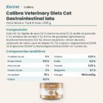 Ficha técnica de Calibra Dieta Veterinaria Gastrointestinal para Gatos en Lata Pack 6x200 g: composición y componentes analíticos