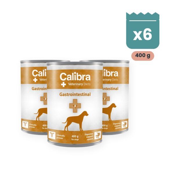 Calibra Veterinary Diets Gastrointestinal en lata de Calibra, pack 6 latas x 400 g