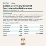 Ficha técnica de Calibra Dieta Veterinaria Gastrointestinal y Páncreas Pienso para Gatos: composición y componentes analíticos