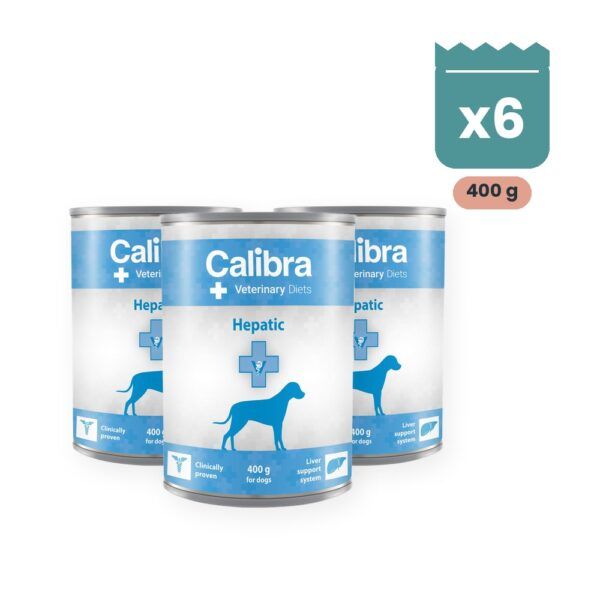 Calibra Veterinary Diets Hepatic en lata de Calibra, pack 6 latas x 400 g