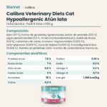 Ficha técnica de Calibra Dieta Veterinaria Hypoallergenic Atún para Gatos en Lata Pack 6x200 g: composición y componentes analíticos
