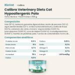 Ficha técnica de Calibra Veterinary Diets Cat Hypoallergenic Pato: composición y componentes analíticos