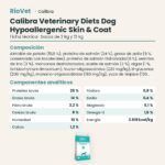Ficha técnica de Calibra Dieta Veterinaria Hypoallergenic Skin & Coat Support Pienso para Perros: composición y componentes analíticos