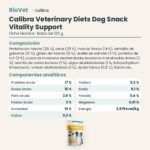 Ficha técnica de Calibra Dieta Veterinaria Snack Crujiente Vitality Support para Perros 120 g: composición y componentes analíticos