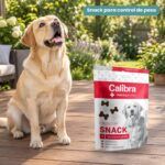 Perro junto a Calibra Veterinary Diets Snack Weight Management de Calibra