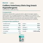 Ficha técnica de Calibra Dieta Veterinaria Snack Semihúmedo Hypoallergenic para Perros 120 g: composición y componentes analíticos