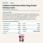 Ficha técnica de Calibra Dieta Veterinaria Snack Semihúmedo Urinary Care para Perros 120 g: composición y componentes analíticos