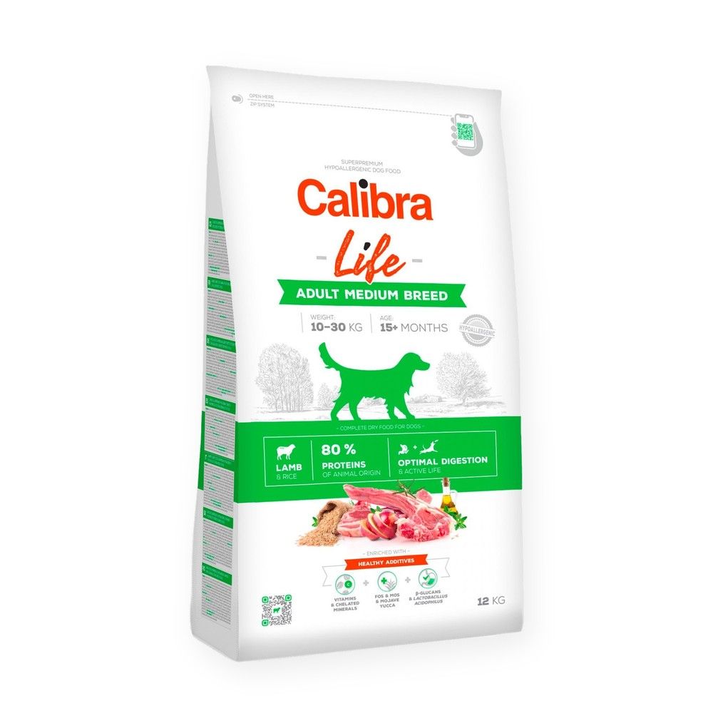 Calibra Dog Life Adult Medium Breed Cordero Pienso para Perros Adultos de Raza Mediana Calibra Dog Life Adult Medium Breed Cordero Pienso para Perros Adultos de Raza Mediana, imagen principal