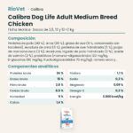 Ficha técnica de Calibra Dog Life Adult Medium Breed Pollo Pienso para Perros Adultos de Raza Mediana: composición y componentes analíticos
