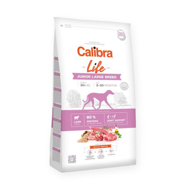Calibra Dog Life Junior Large Breed Cordero Pienso para Cachorros de Raza Grande, imagen principal