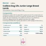 Ficha técnica de Calibra Dog Life Junior Large Breed Cordero Pienso para Cachorros de Raza Grande: composición y componentes analíticos