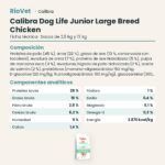 Ficha técnica de Calibra Dog Life Junior Large Breed Pollo Pienso para Cachorros de Raza Grande: composición y componentes analíticos
