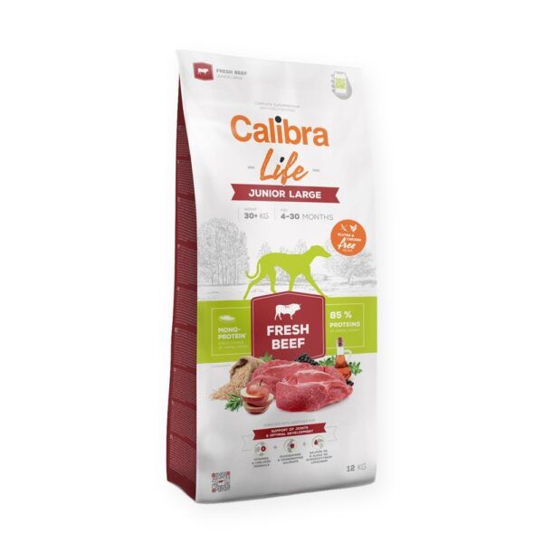 Calibra Dog Life Junior Large Ternera Fresca Pienso para Cachorros de Raza Grande, imagen principal