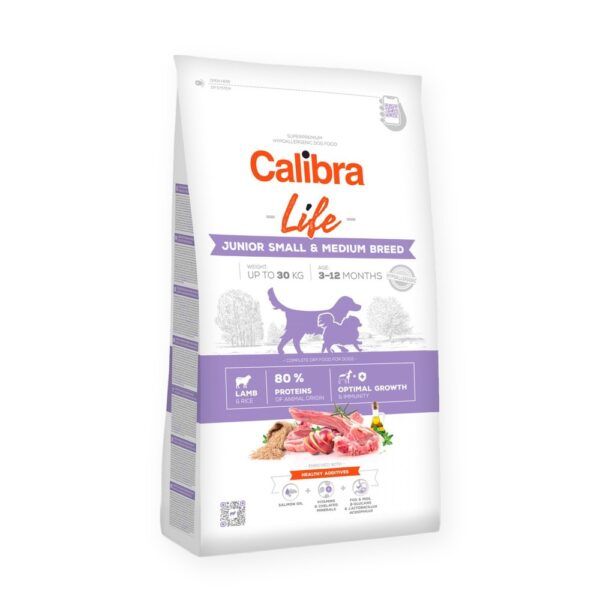 Calibra Dog Life Junior Small & Medium Breed Cordero Pienso para Cachorros, imagen principal