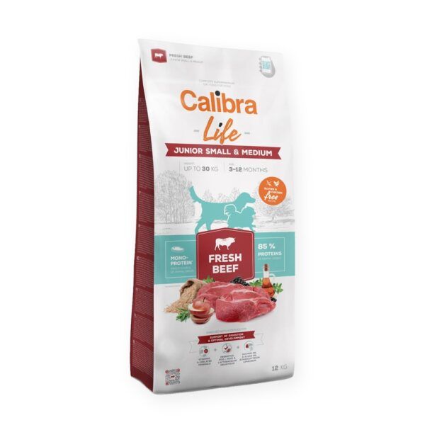 Calibra Dog Life Junior Small & Medium Ternera Fresca Pienso para Cachorros, imagen principal