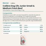 Ficha técnica de Calibra Dog Life Junior Small & Medium Ternera Fresca Pienso para Cachorros: composición y componentes analíticos