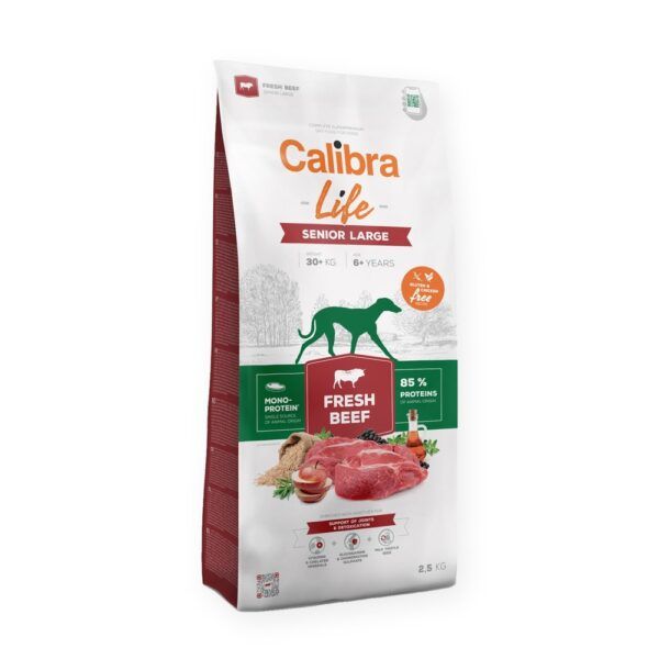 Calibra Dog Life Senior Large Ternera Fresca Pienso para Perros Mayores de Raza Grande, imagen principal